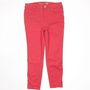 Seven7 Coral High Rise Skinny Crop Jeans
